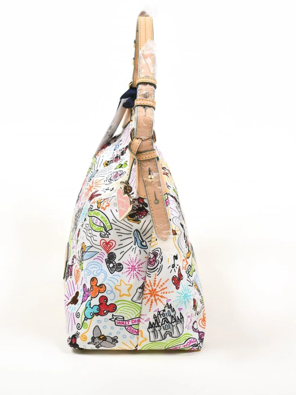 Disney Dooney & Bourke Sketch Hobo Bag Walt Disney World Mickey Minnie NWT